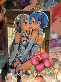 Matte Beautiful Waifu Handmade Card Goddess Story CCG Anime Double Sided - Image 1