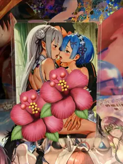 Matte Beautiful Waifu Handmade Card Goddess Story CCG Anime Double Sided - Image 2