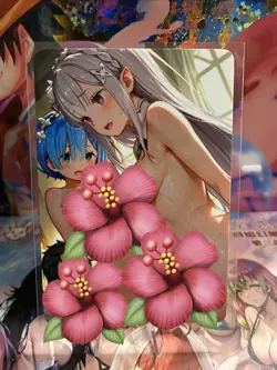 Matte Beautiful Waifu Handmade Card Goddess Story CCG Anime Double Sided - Image 2