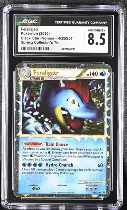 CGC 8.5 Feraligatr 2010 Black Star Promos HGSS07 Holo Pokemon Card - Image 1
