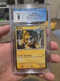 CGC 8 Raikou 2010 Black Star Promos HGSS19 Holo Pokemon Card - Image 1