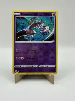 Mewtwo Reverse Holo Card Pokemon TCG Rare Collectible Trading Card Game Premium - Image 1