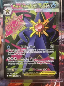 Pokemon TCG Perfect Order - Mega Starmie EX Full Art Card 102/088 NEW NM - Image 1