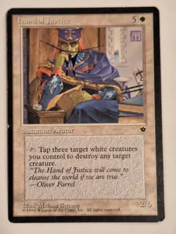 Hand of Justice - Fallen Empires - Magic the Gathering MTG Nice! - Image 1