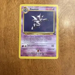 Pokemon Card Haunter 21/62 Fossil Set Non Holo Rare WOTC Played - Image 3