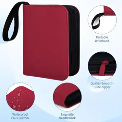 1 Pocket Toploader Binder 40 Pockets One Pocket Mini Trading Card Album,Diamond - Image 3