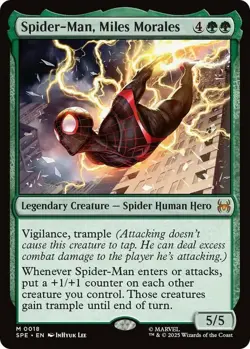 1x Spider-Man, Miles Morales NM-Mint, English Marvel's Spider-Man Eternal MTG Ma - Image 1