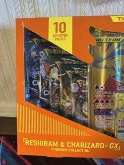 Pokemon TCG Reshiram & Charizard-GX Premium Collection Sealed Evolving Skies - Image 2