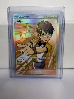 Judge Full Art Trainer 209/214 Pokemon TCG SM Lost Thunder! NM Condition! - Image 1