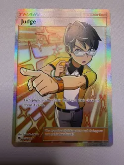 Judge Full Art Trainer 209/214 Pokemon TCG SM Lost Thunder! NM Condition! - Image 3