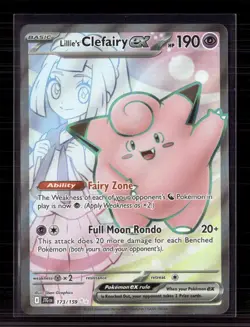 Pokemon 2025 Journey Together Lillie's Clefairy EX #173/159 - Image 1