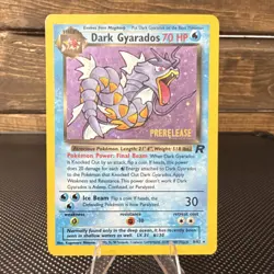 Pokemon Dark Gyarados 8/82 Wotc Promo Holo Prerelease 70 HP Stage 1 Card English - Image 1