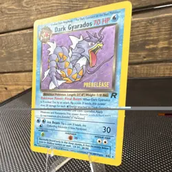 Pokemon Dark Gyarados 8/82 Wotc Promo Holo Prerelease 70 HP Stage 1 Card English - Image 3