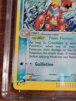 CGC 10 Crawdaunt Holo 3/97 Ex Dragon 2003 English Pokemon Card CGC 9.5 - Image 5