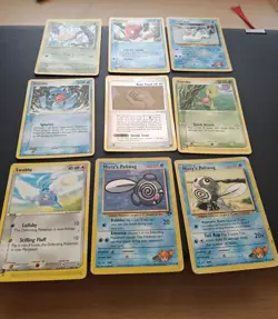 9x Vintage Pokemon Karten Sammlung | Mit Reverse Holo, WOTC | EN | Versch. Sets - Image 2