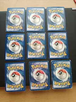9x Vintage Pokemon Karten Sammlung | Mit Reverse Holo, WOTC | EN | Versch. Sets - Image 3