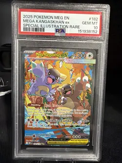 2025 POKEMON MEG EN-MEGA EVOLUTION #182 MEGA KANGASKHAN EX PSA 10 - Image 1