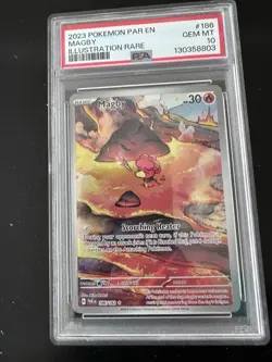 Magby 186/182 SV04: Paradox Rift Holo PSA 10 Graded Pokemon TCG - Image 1