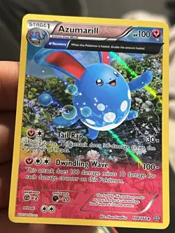 Azumarill - 104/160 - Holo Rare xy Primal Clash Pokemon LP 2015 - Image 1