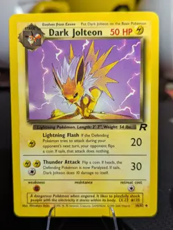 Pokemon - Dark Jolteon 38/82 Non Holo - Team Rocket NM/LP - Image 1