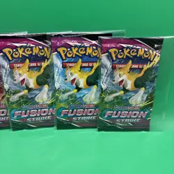 Pokemon TCG Sword & Shield Fusion Strike Booster Pack Lot of 6 - Sealed - Image 2