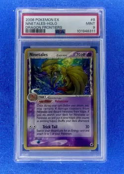2006 Pokemon Ex Ninetales Holo Dragon Frontiers #8 PSA 9 - Image 1