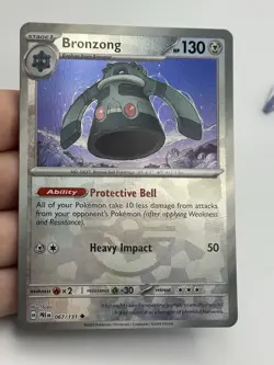 Pokemon Bronzong 067/131 Prismatic Evolutions Master Ball Reverse (A1) - Image 3