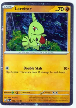 Larvitar Cosmos Holo Common Pokemon TCG 110/193 NM - Image 1