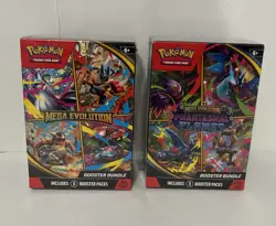 Pokemon TCG Mega Evolution/Phantasmal Flames Booster Bundle Lot Of 2 W/6 Pack ea - Image 1
