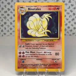 Ninetales 012/102 1999 Pokemon Base Set Holo MP - Image 1