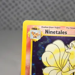 Ninetales 012/102 1999 Pokemon Base Set Holo MP - Image 3