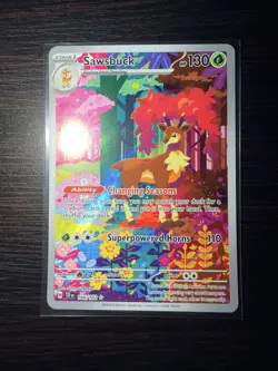 The Pokemon Company Sawsbuck 166/162 SV05 Illustration Rare PSA 10 Candidate - Image 1