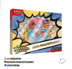 Pokemon Mega Evolution ASCENDED HEROES Mega Feraligatr EX Box - ENG PREORDER - Image 1