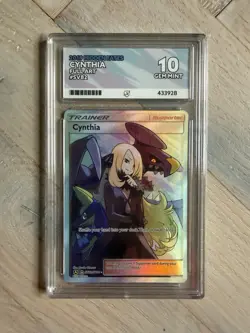 Pokemon TCG Cynthia SV82 Hidden Fates Graded ACE 10 Perfect Sub-grades! - Image 1