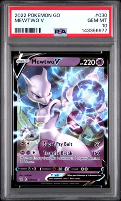 Mewtwo V Pokemon Go 038/78 PSA 10 GEM MT - Image 1