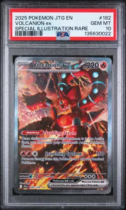 Volcanion EX Sir #182/159 Journey Together PSA 10 Gem Mint 💎 - Image 1