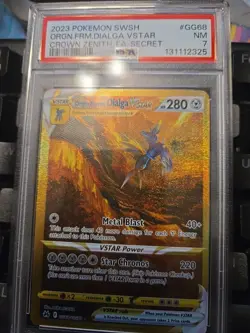 2023 Pokemon SWSH Crown Zenith #GG68/GG70 Origin Forme Dialga Vstar PSA 7 NM - Image 1