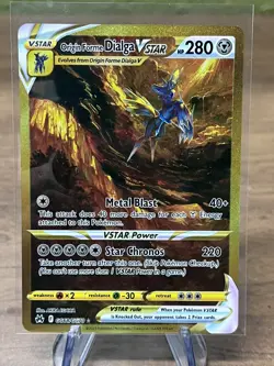Pokemon TCG Origin Forme Dialga VSTAR GG68/GG70 Crown Zenith Secret Rare - Image 1