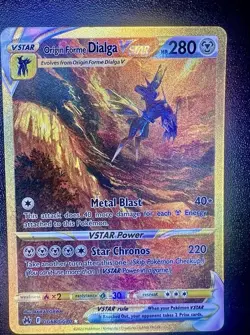 Pokemon Origin Forme Dialga VSTAR Secret Rare HP280 GG68/GG70 Crown Zenith Holo - Image 2