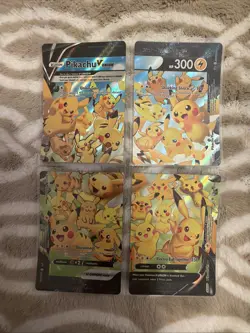 Pikachu V-Union Set - Pokemon Sword & Shield Promo Ultra Rare Holo Card NM - Image 1