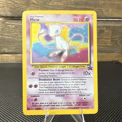 Pokemon Mew 09/53 Wotc Promo Holo Basic 50 HP Card 2000 English - Image 1