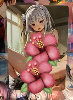 Matte Beautiful Waifu Handmade Card Goddess Story CCG Anime Double Sided - Image 2