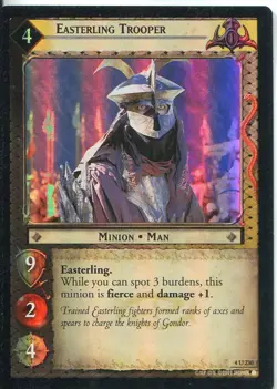 Lord Of The Rings CCG Foil Card TTT 4.U230 Easterling Trooper - Image 1