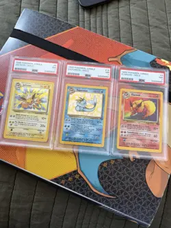 (Lot Of 3) 1999 Pokemon Jungle (Jolteon/Vaporeon/Flareon) PSA 7 NM - Image 1