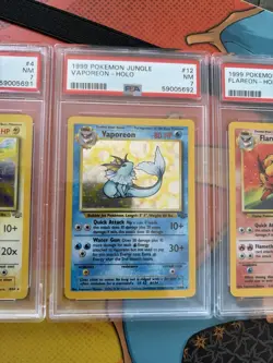 (Lot Of 3) 1999 Pokemon Jungle (Jolteon/Vaporeon/Flareon) PSA 7 NM - Image 3