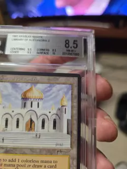 Arabian Nights Library of Alexandria BGS 8.5 Graded Magic MTG 10 Surface! - Image 5