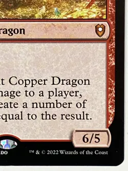 Ancient Copper Dragon NM Commander Battle for Baldur's Gate 161/361 MTG Regular - Image 4