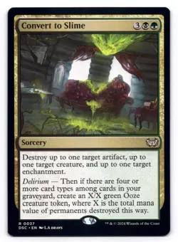 Convert to Slime NM Commander: Duskmourn: House of Horror 37 MTG Regular - Image 1