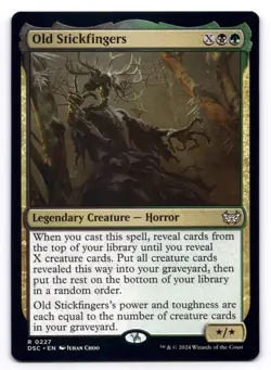 Old Stickfingers NM Commander: Duskmourn: House of Horror 227 MTG Regular - Image 1