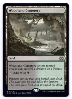 Woodland Cemetery NM Commander: Duskmourn: House of Horror 326 MTG Regular - Image 1